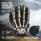 TACLAB Patrol Reaper Warm Tactical Shooting Gloves – Insulated Skeleton Design, Reinforced Grip, Flexible Gloves for Military, Police, Hunting Outdoor TACLAB