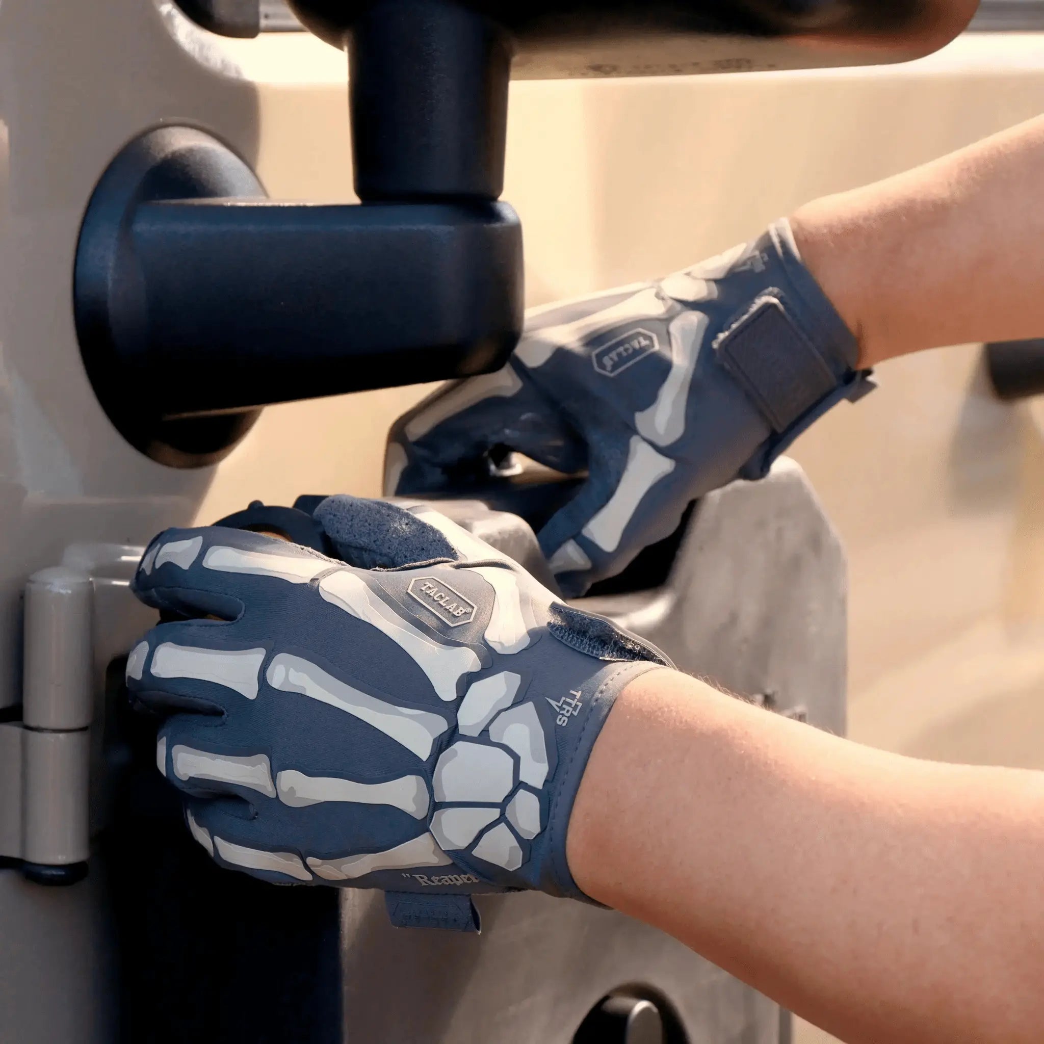 TACLAB Reaper Skeleton Gloves - Thin and Lightweight for Motocross, Dirt Bike, ATV - TACLAB