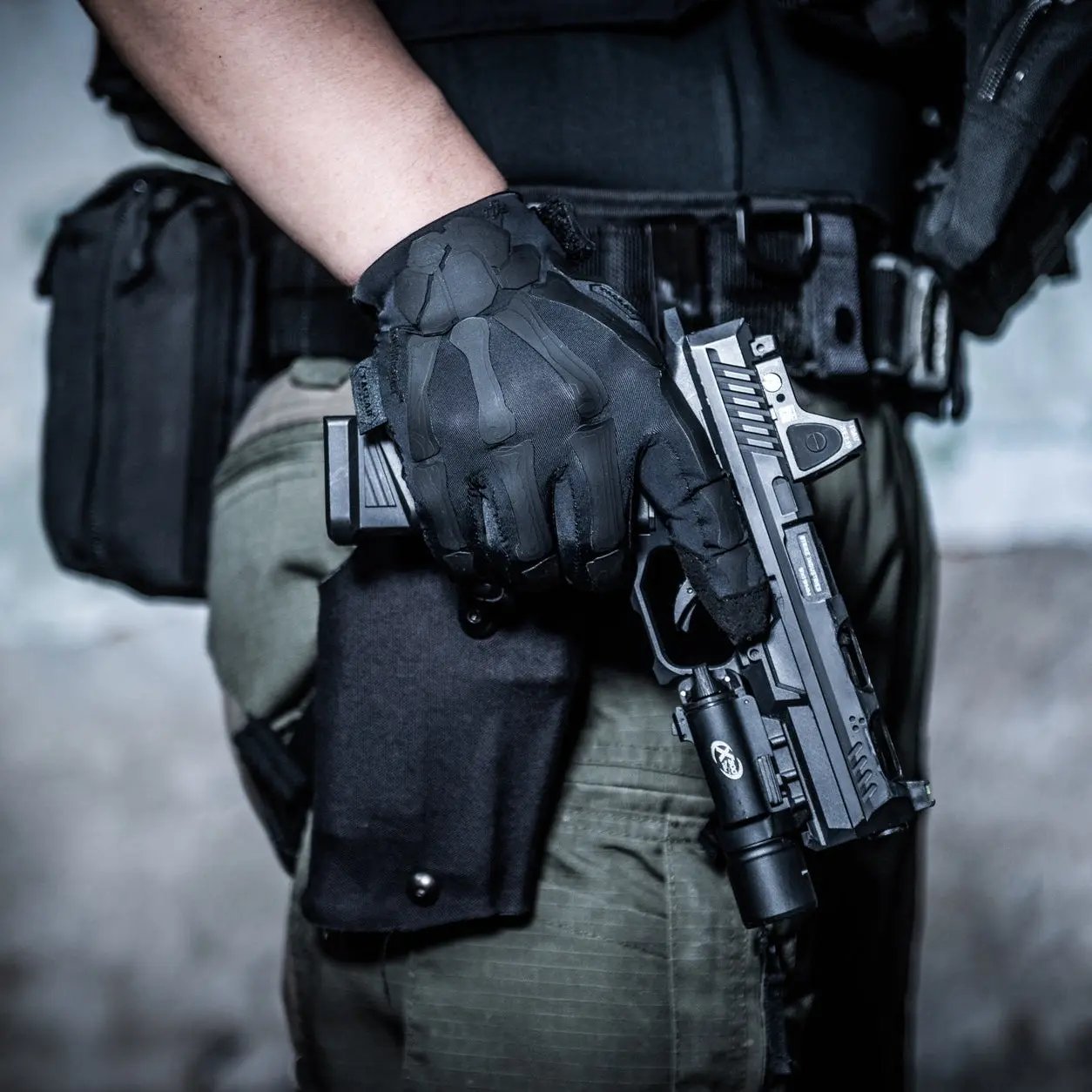 TACLAB REAPER Tactical Skeleton Shooting Gloves - TACLAB