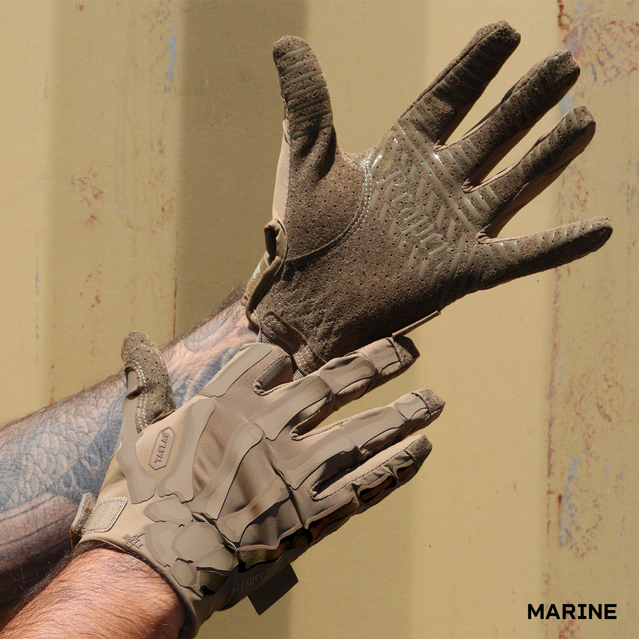 TACLAB REAPER Tactical Skeleton Shooting Gloves - TACLAB MARINE-XXL