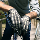 TACLAB Reaper Skeleton Gloves - Thin and Lightweight for E-Bike, BMX, Mountain Bike, Cycling TACLAB