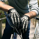 TACLAB Reaper Skeleton Gloves - Thin and Lightweight for E-Bike, BMX, Mountain Bike, Cycling TACLAB
