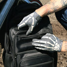 TACLAB Reaper Skeleton Gloves - Thin and Lightweight for E-Bike, BMX, Mountain Bike, Cycling TACLAB