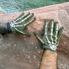 TACLAB Reaper Tactical Skeleton Gloves - Thin and Lightweight for Fishing, Outdoors, Hiking, Camping TACLAB