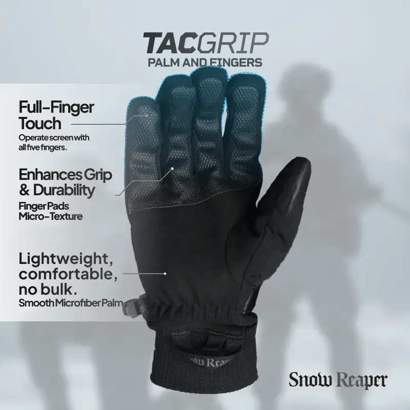 Snow Reaper Waterproof Tactical Gloves – Winter Insulated, Windproof, Shooting, Police, Outdoor - TACLAB