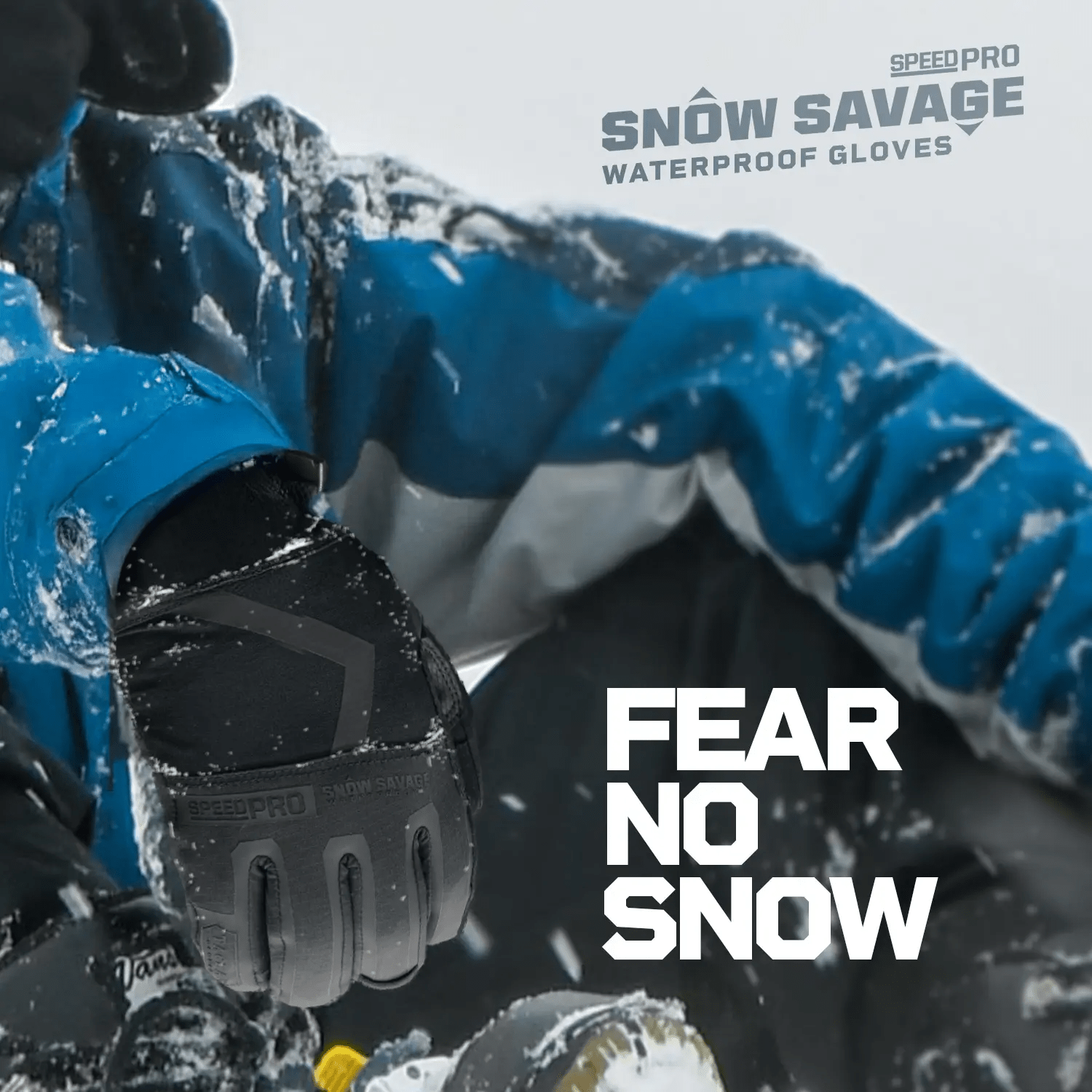 Snow Savage Speed PRO – Waterproof/Windproof Lightweight Ultra - Warm Tactical Winter Gloves - TACLAB