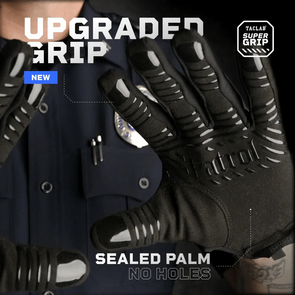 TACLAB Patrol Reaper Warm Tactical Shooting Gloves – Insulated Skeleton Design, Reinforced Grip, Flexible Gloves for Military, Police, Hunting Outdoor - TACLAB