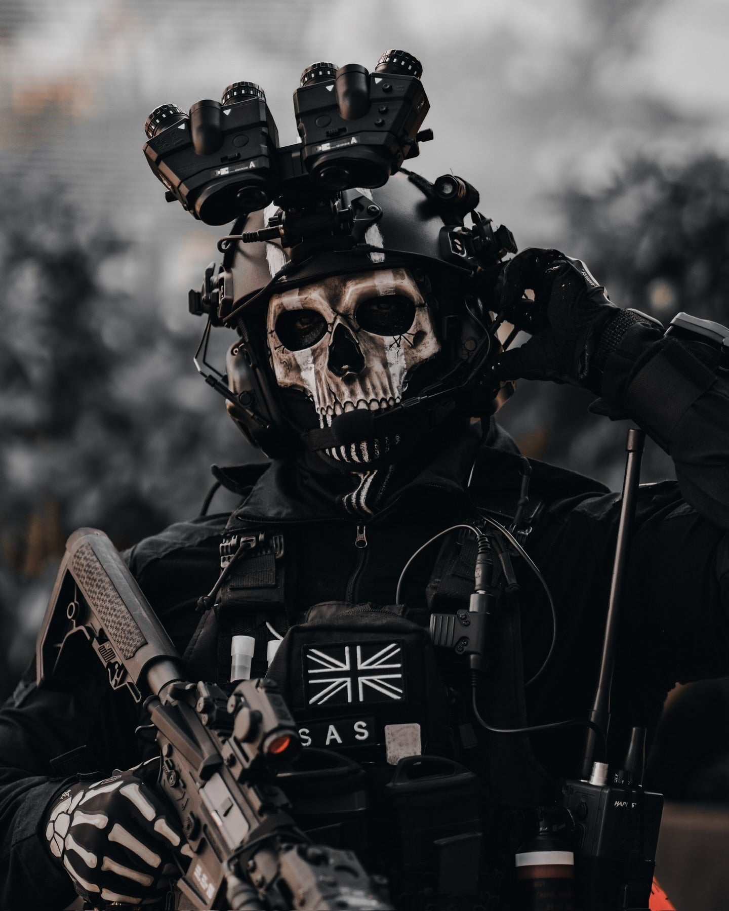 TACLAB Reaper Tactical Shooting Gloves in Black