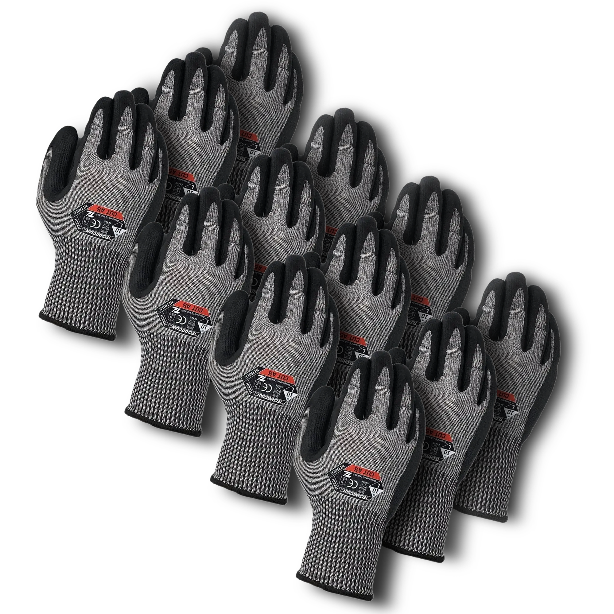 Multi-Packs of Technician A5 Cut Resistant Gloves TACLAB