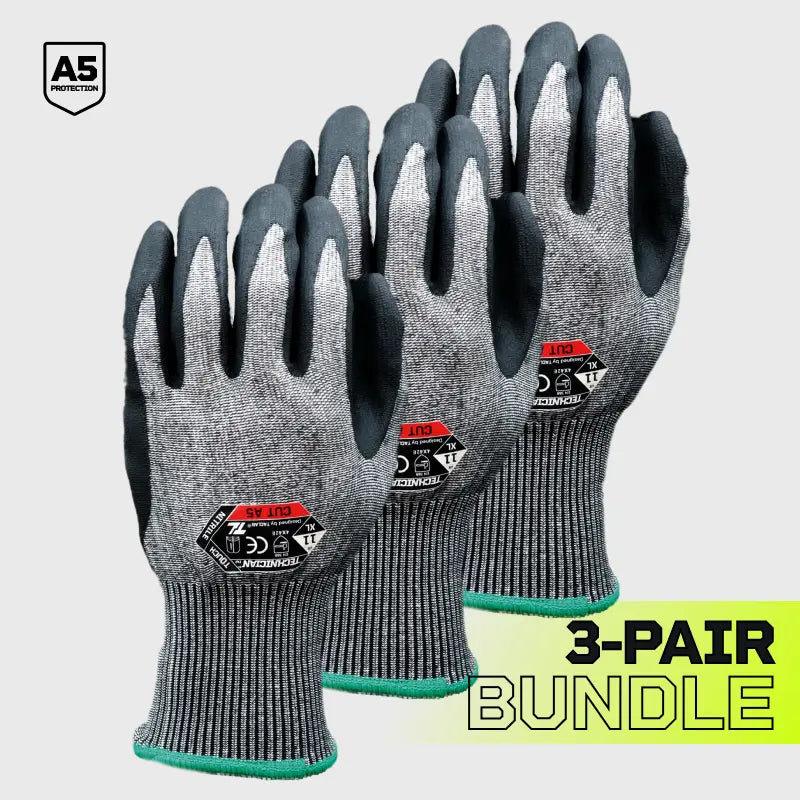 Multi-Packs of Technician A5 Cut Resistant Gloves TACLAB