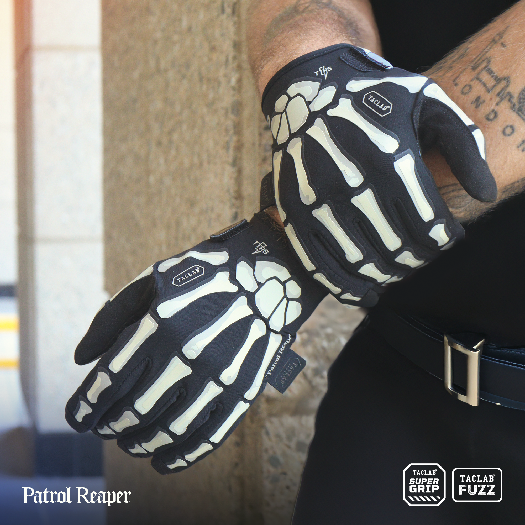 PATROL REAPER Upgraded Warm Tactical Skeleton Shooting Gloves TACLAB