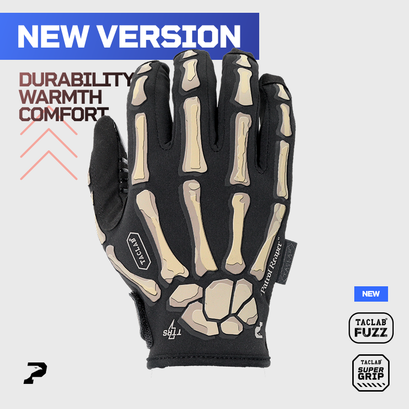 PATROL REAPER Upgraded Warm Tactical Skeleton Shooting Gloves TACLAB