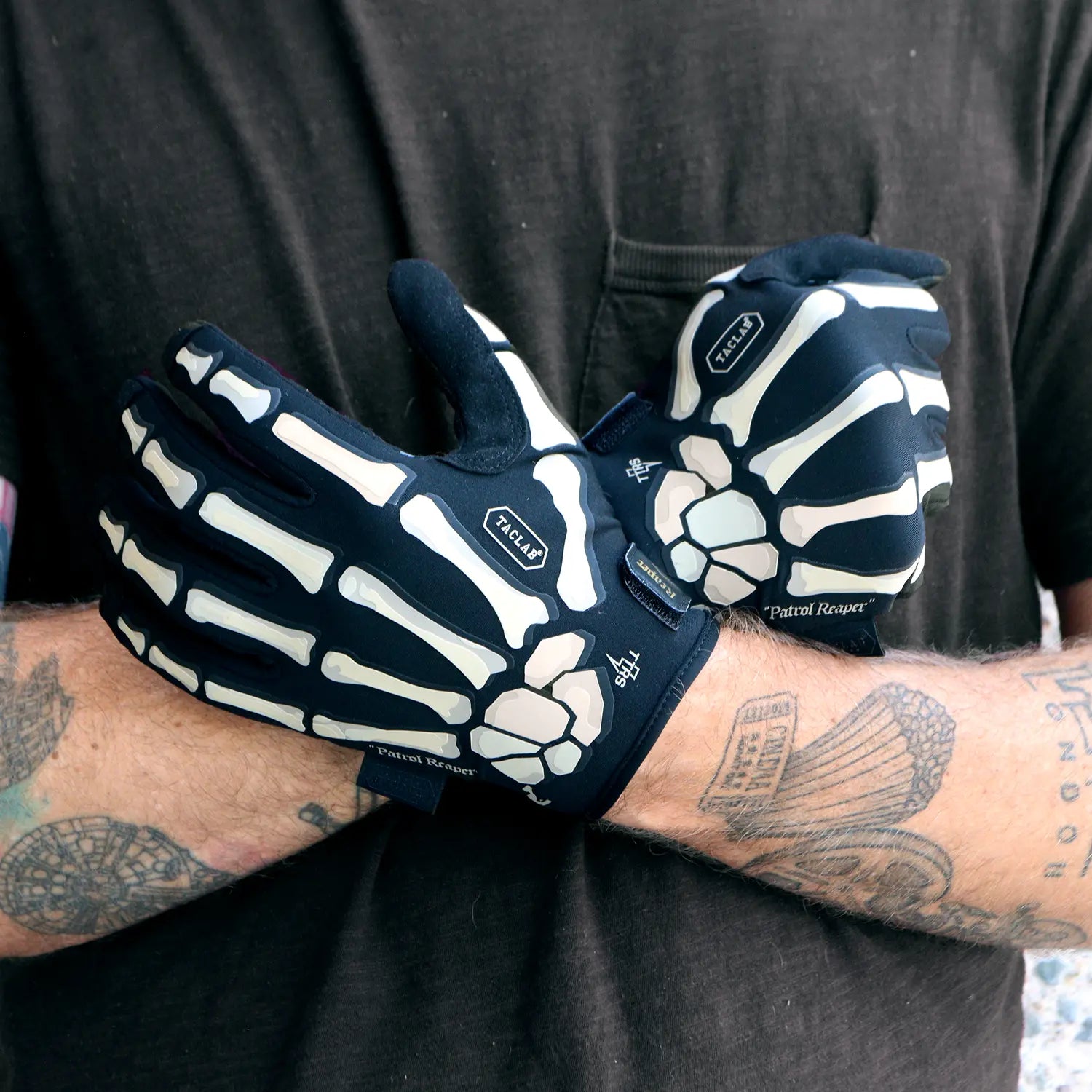 PATROL REAPER™ Upgraded Warm Tactical Skeleton Shooting Gloves TACLAB