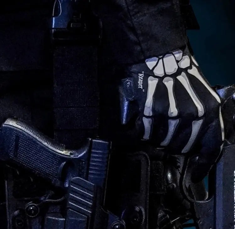 Reaper Tactical Skeleton Gloves - Thin and Lightweight for Summer, Airsoft, Paintball, Cycling, Motorcycle, Multipurpose TACLAB