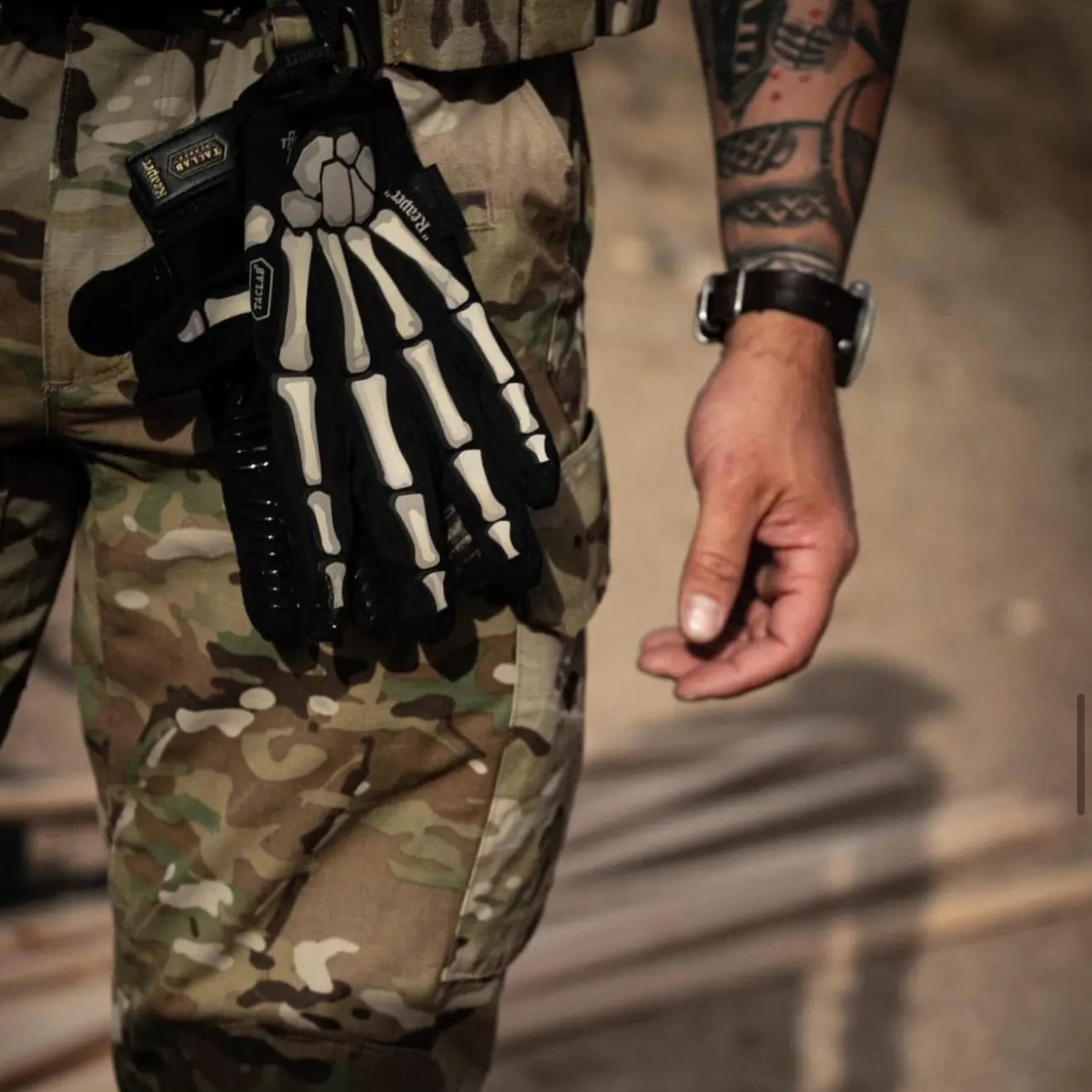 Reaper Tactical Skeleton Gloves - Thin and Lightweight for Summer, Airsoft, Paintball, Cycling, Motorcycle, Multipurpose TACLAB
