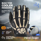 TACLAB Patrol Reaper Warm Tactical Shooting Gloves – Insulated Skeleton Design, Reinforced Grip, Flexible Gloves for Military, Police, Hunting Outdoor TACLAB
