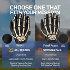 TACLAB Patrol Reaper Warm Tactical Shooting Gloves – Insulated Skeleton Design, Reinforced Grip, Flexible Gloves for Military, Police, Hunting Outdoor - TACLAB