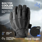 TACLAB Patrol Reaper Warm Tactical Shooting Gloves – Insulated Skeleton Design, Reinforced Grip, Flexible Gloves for Military, Police, Hunting Outdoor - TACLAB