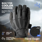 TACLAB Patrol Reaper Warm Tactical Shooting Gloves – Insulated Skeleton Design, Reinforced Grip, Flexible Gloves for Military, Police, Hunting Outdoor TACLAB