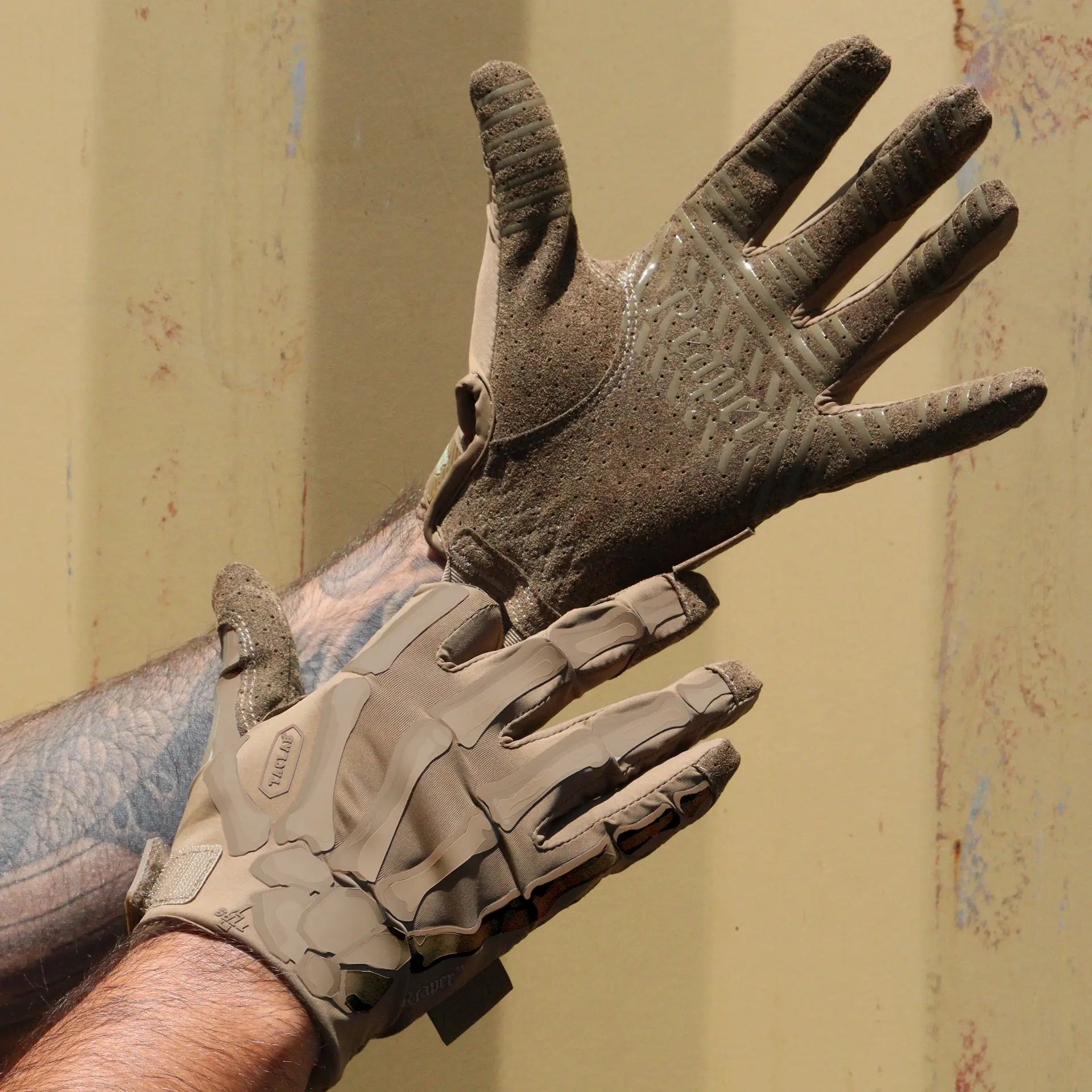 TACLAB REAPER Coyote Marine Tactical Skeleton Gloves TACLAB