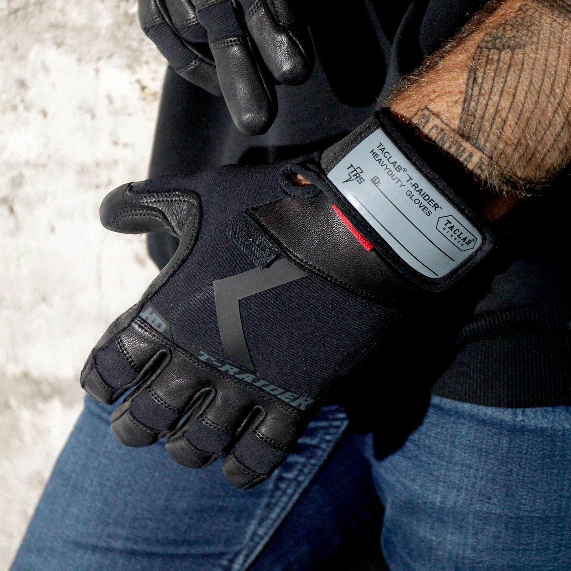 TACLAB Raider Goatskin Leather Gloves – Heavy Duty for Motorcycle, Law Enforcement, First Responders, Military TACLAB