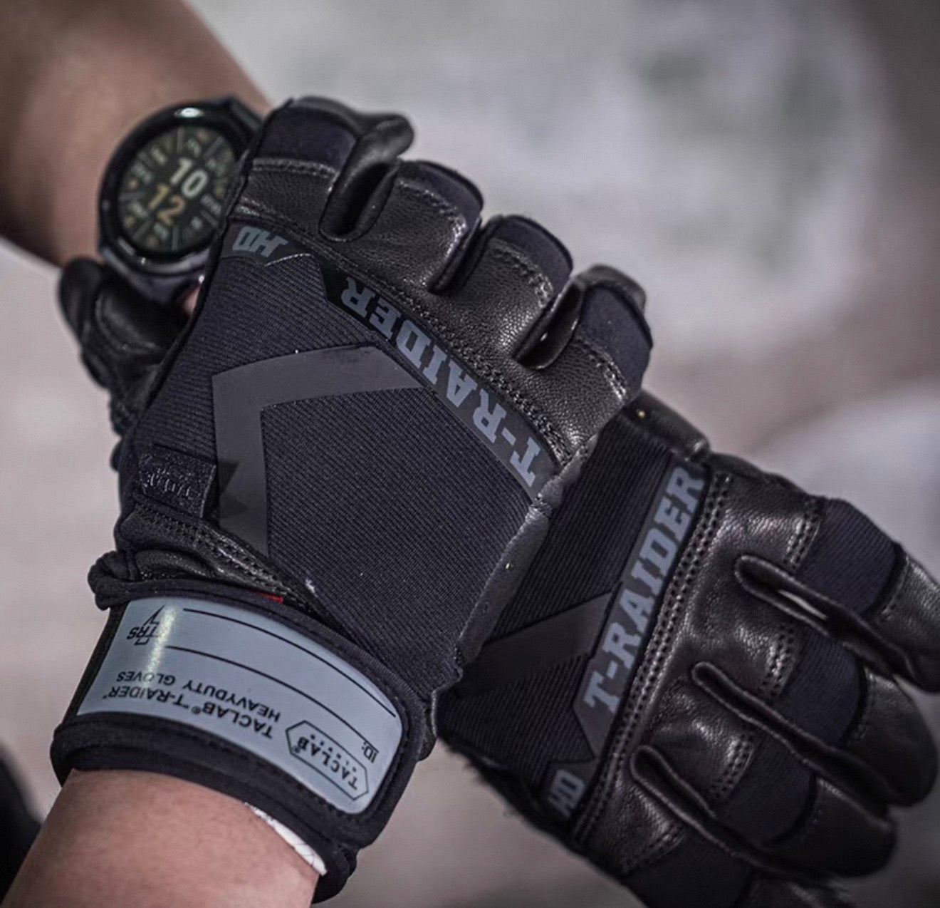 TACLAB Raider Goatskin Leather Gloves – Heavy Duty for Motorcycle, Law Enforcement, First Responders, Military TACLAB