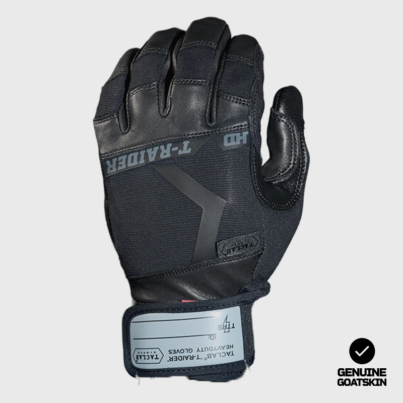 TACLAB Raider Goatskin Leather Gloves – Heavy Duty for Motorcycle, Law Enforcement, First Responders, Military TACLAB