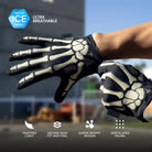 TACLAB Reaper Skeleton Gloves - Thin and Lightweight for E-Bike, BMX, Mountain Bike, Cycling TACLAB