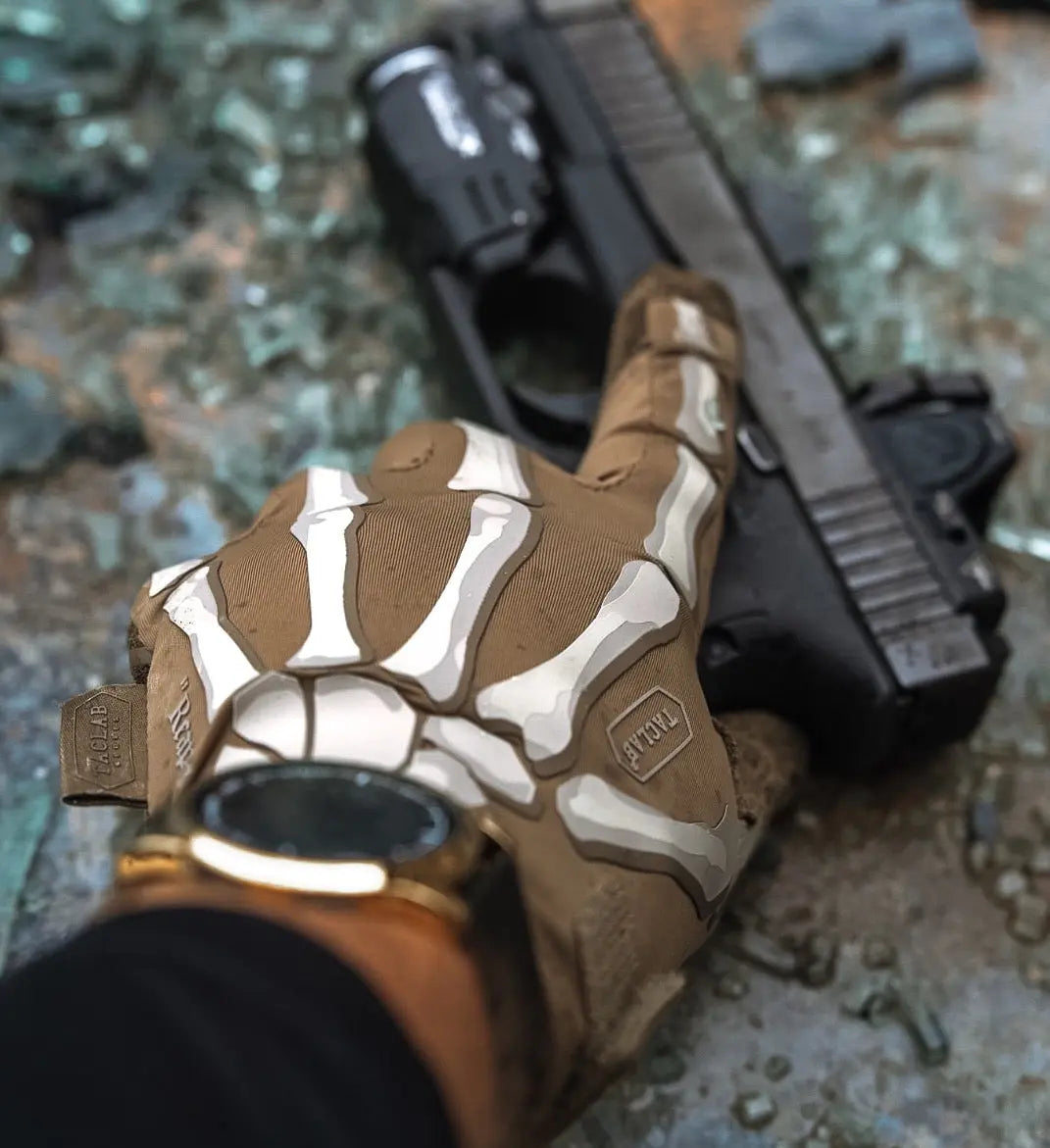 TACLAB REAPER Tactical Skeleton Shooting Gloves - TACLAB 