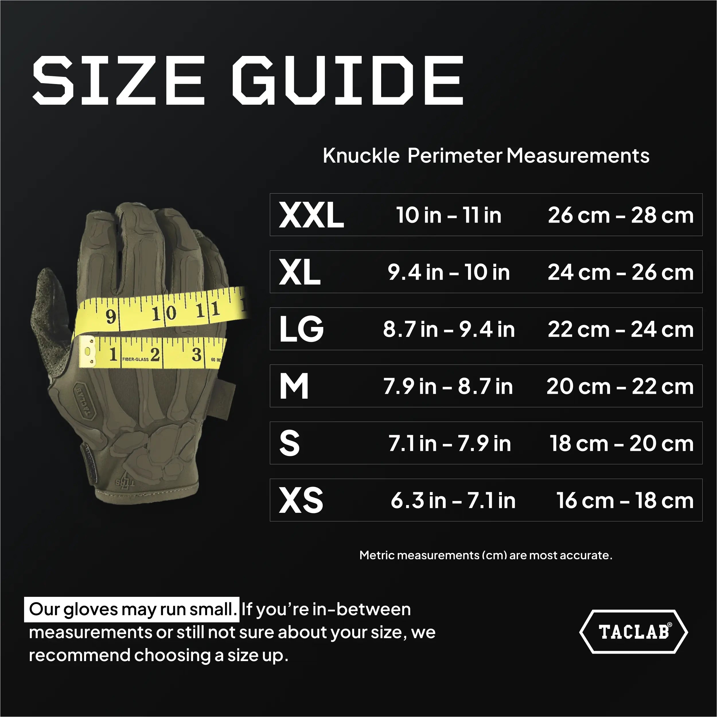 TACLAB Reaper Skeleton Tactical Shooting Gloves - Thin and Lightweight for Military, Police, Range TACLAB