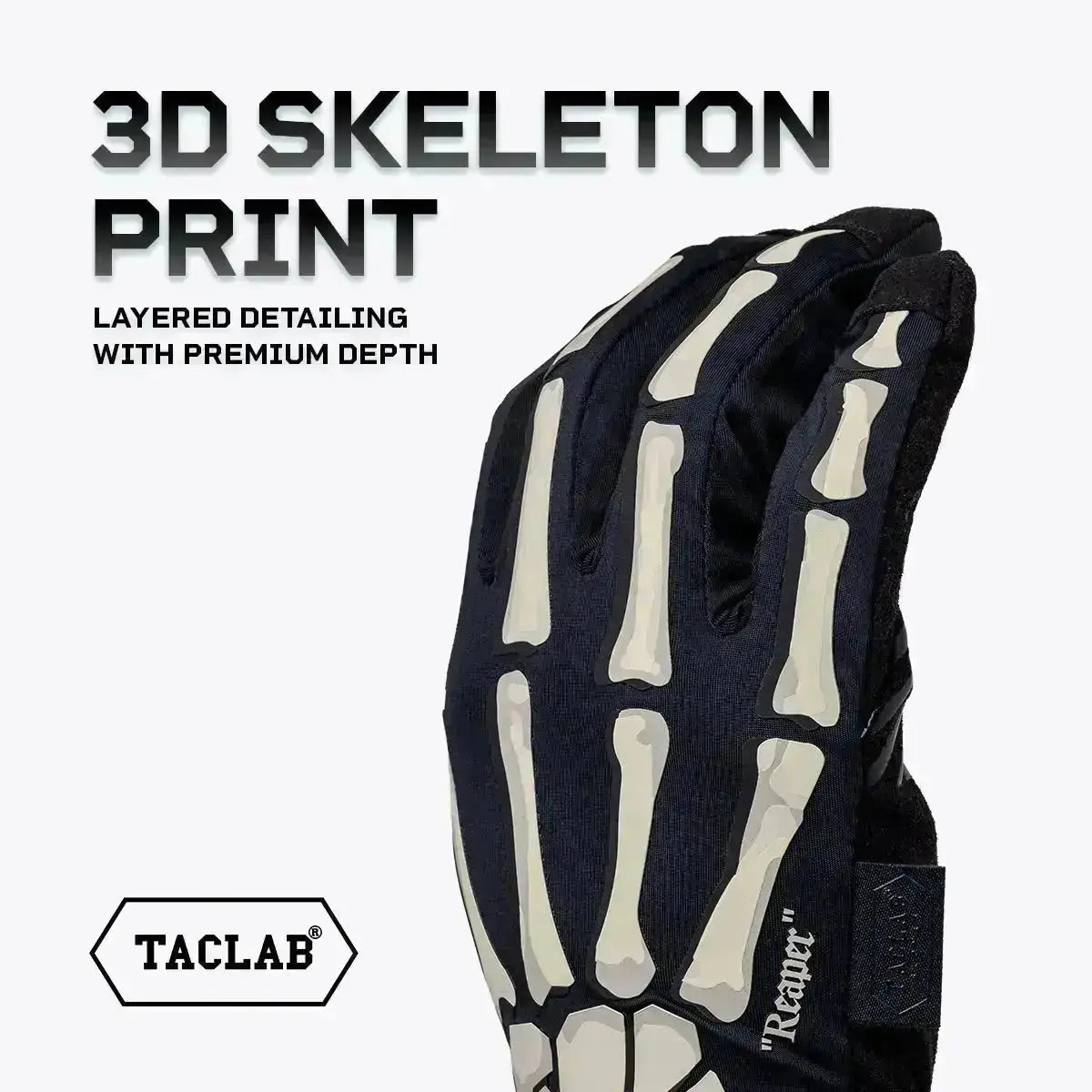 Skeleton Gloves – TACLAB Reaper - Thin and Lightweight for Summer