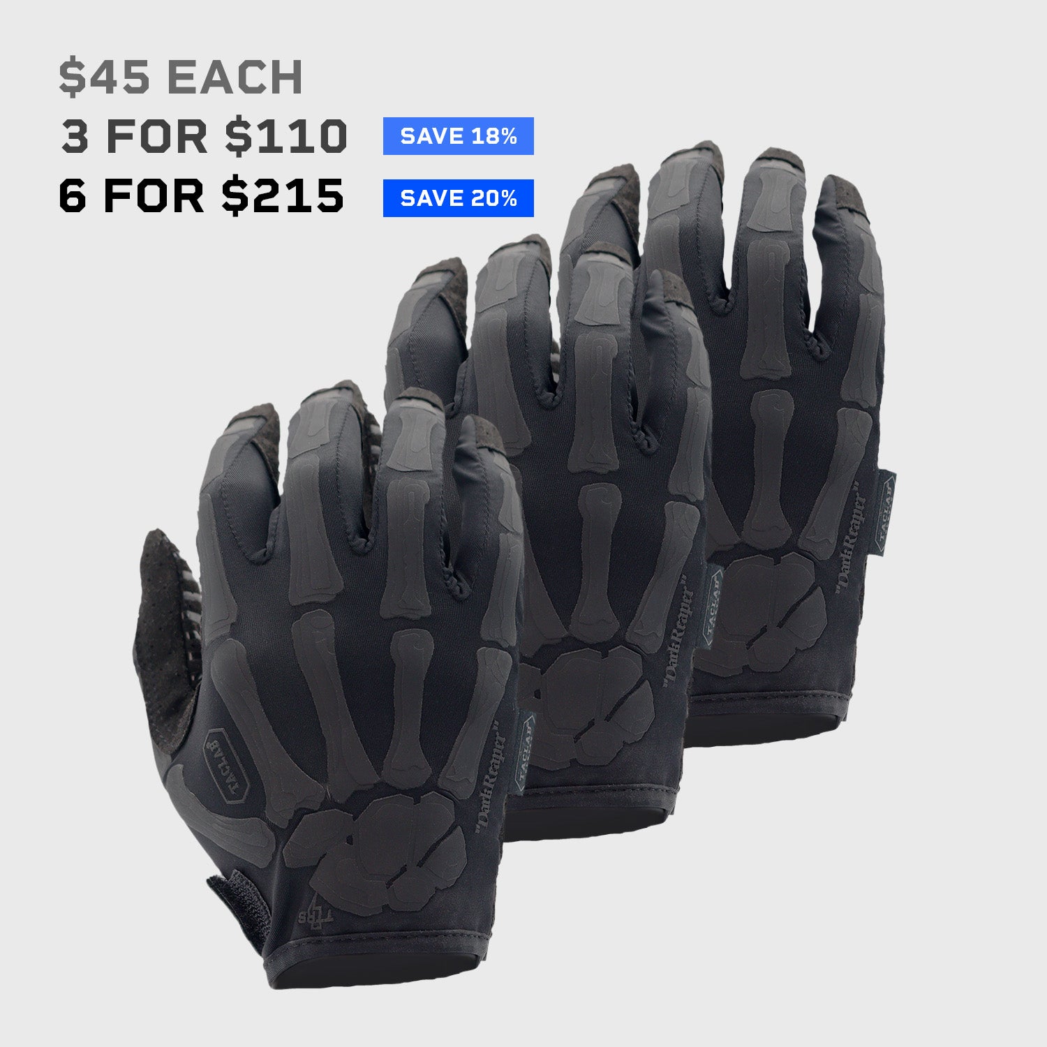 TACLAB Reaper Tactical Gloves 3 Pack/6 Pack Bulk for Police Security Law Enforcement military Duty Work Gloves TACLAB