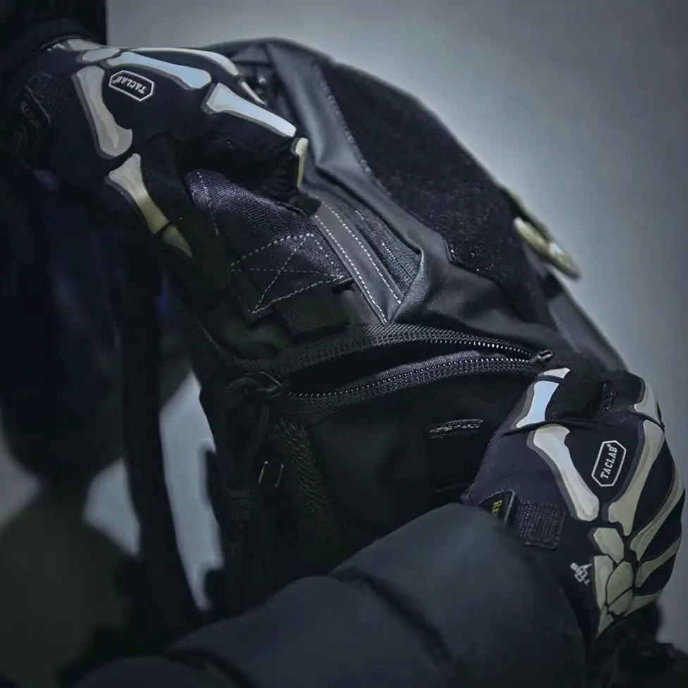 TACLAB Reaper Tactical Skeleton Gloves - Thin and Lightweight for Fishing, Outdoors, Hiking, Camping TACLAB