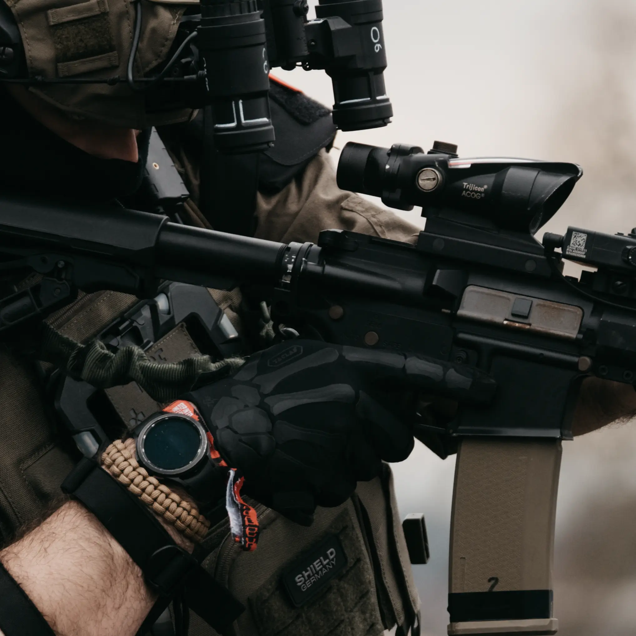 TACLAB REAPER Tactical Skeleton Shooting Gloves - TACLAB 