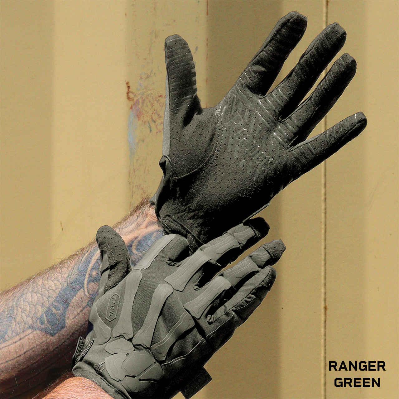TACLAB REAPER Tactical Skeleton Shooting Gloves - TACLAB RANGER-GREEN-XXL