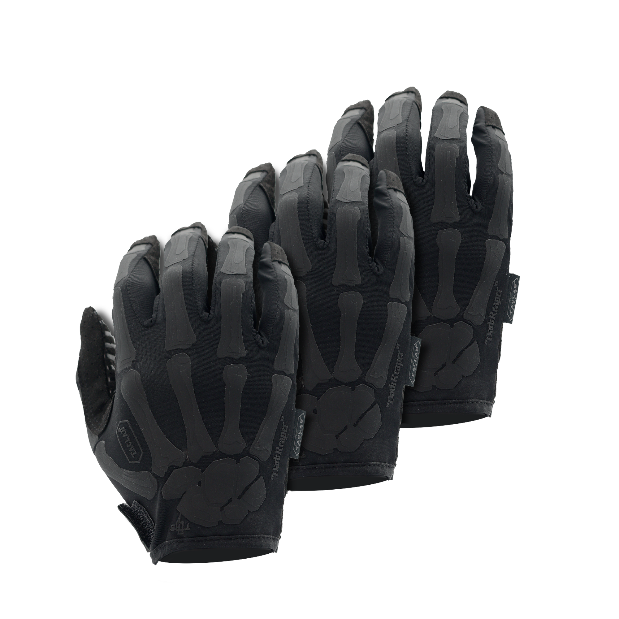 TACLAB Reaper Skeleton Tactical Shooting Gloves Multipacks - Thin and Lightweight for Military, Police, Range TACLAB