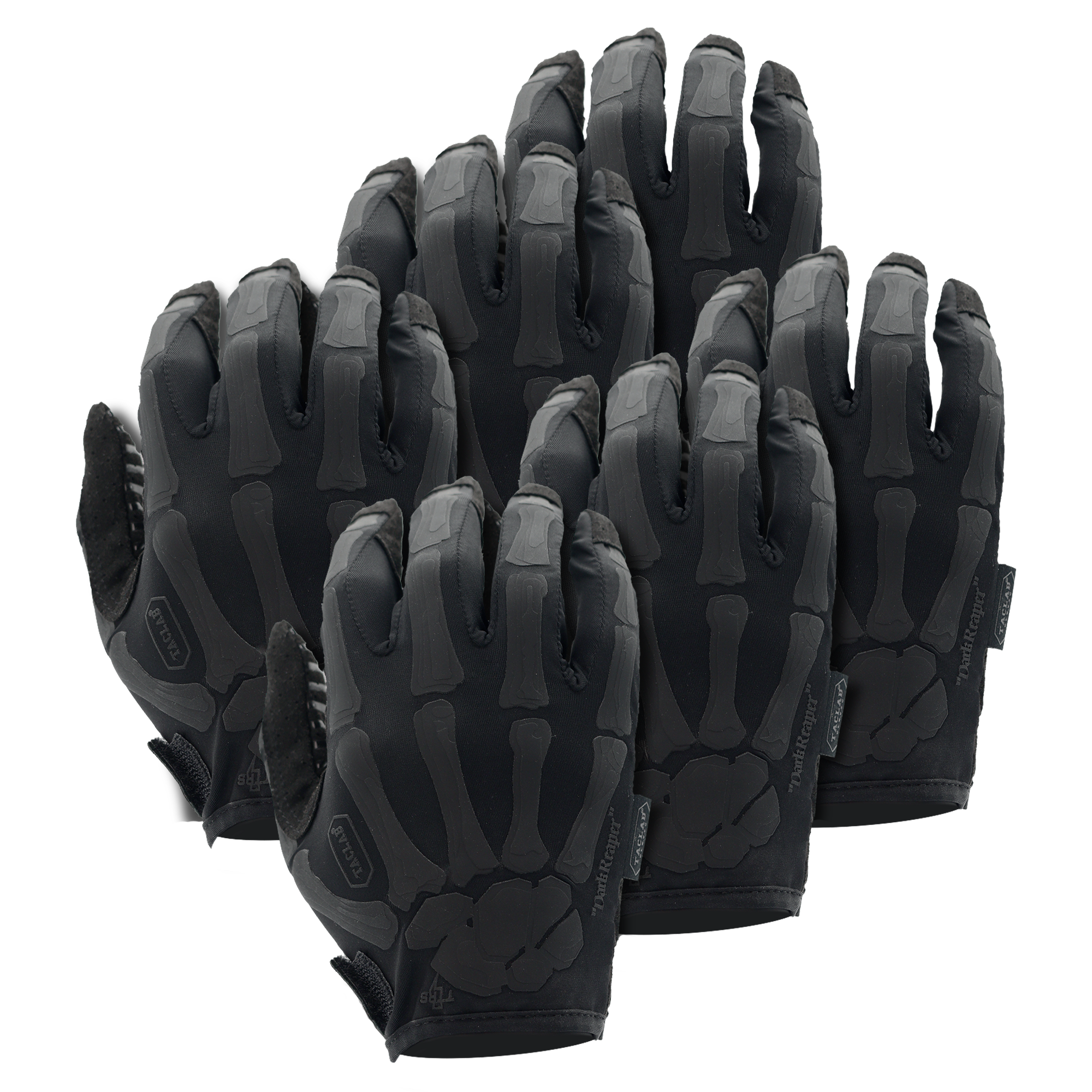 TACLAB Reaper Skeleton Tactical Shooting Gloves Multipacks - Thin and Lightweight for Military, Police, Range TACLAB