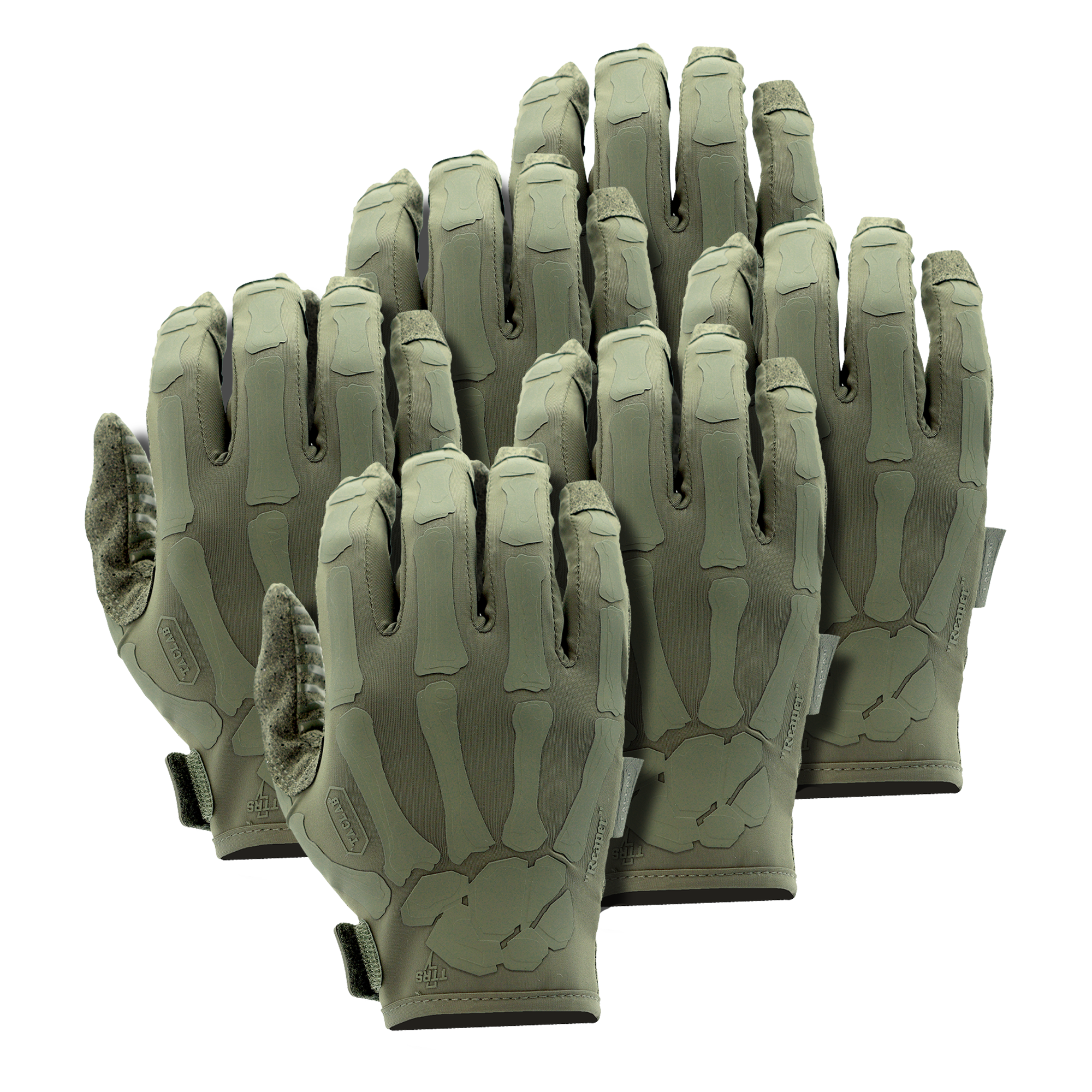 TACLAB Reaper Skeleton Tactical Shooting Gloves Multipacks - Thin and Lightweight for Military, Police, Range TACLAB