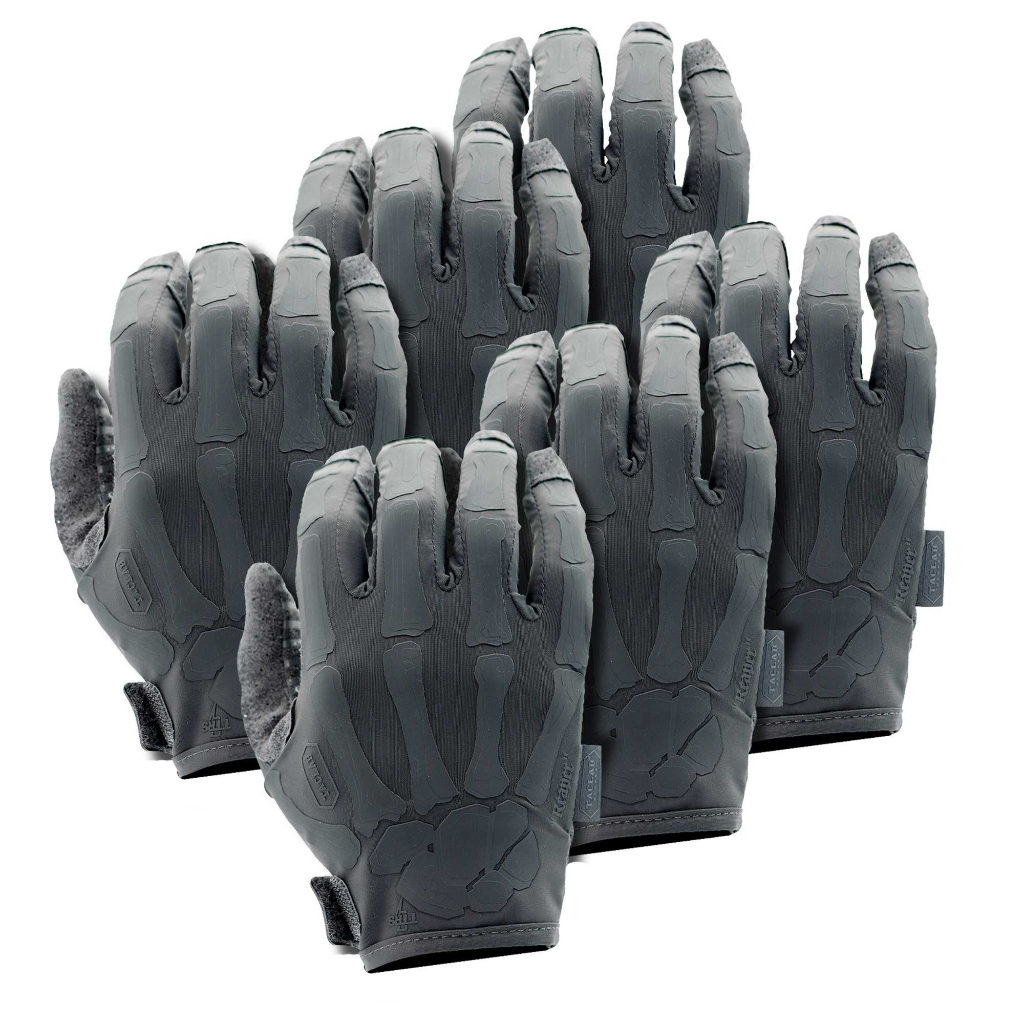 TACLAB Reaper Skeleton Tactical Shooting Gloves Multipacks - Thin and Lightweight for Military, Police, Range TACLAB