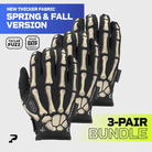 TACLAB Patrol Reaper Warm Tactical Shooting Gloves – Insulated Skeleton Design, Reinforced Grip, Flexible Gloves for Military, Police, Hunting Outdoor - TACLAB