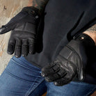 TACLAB Raider Goatskin Leather Gloves – Heavy Duty for Motorcycle, Law Enforcement, First Responders, Military - TACLAB