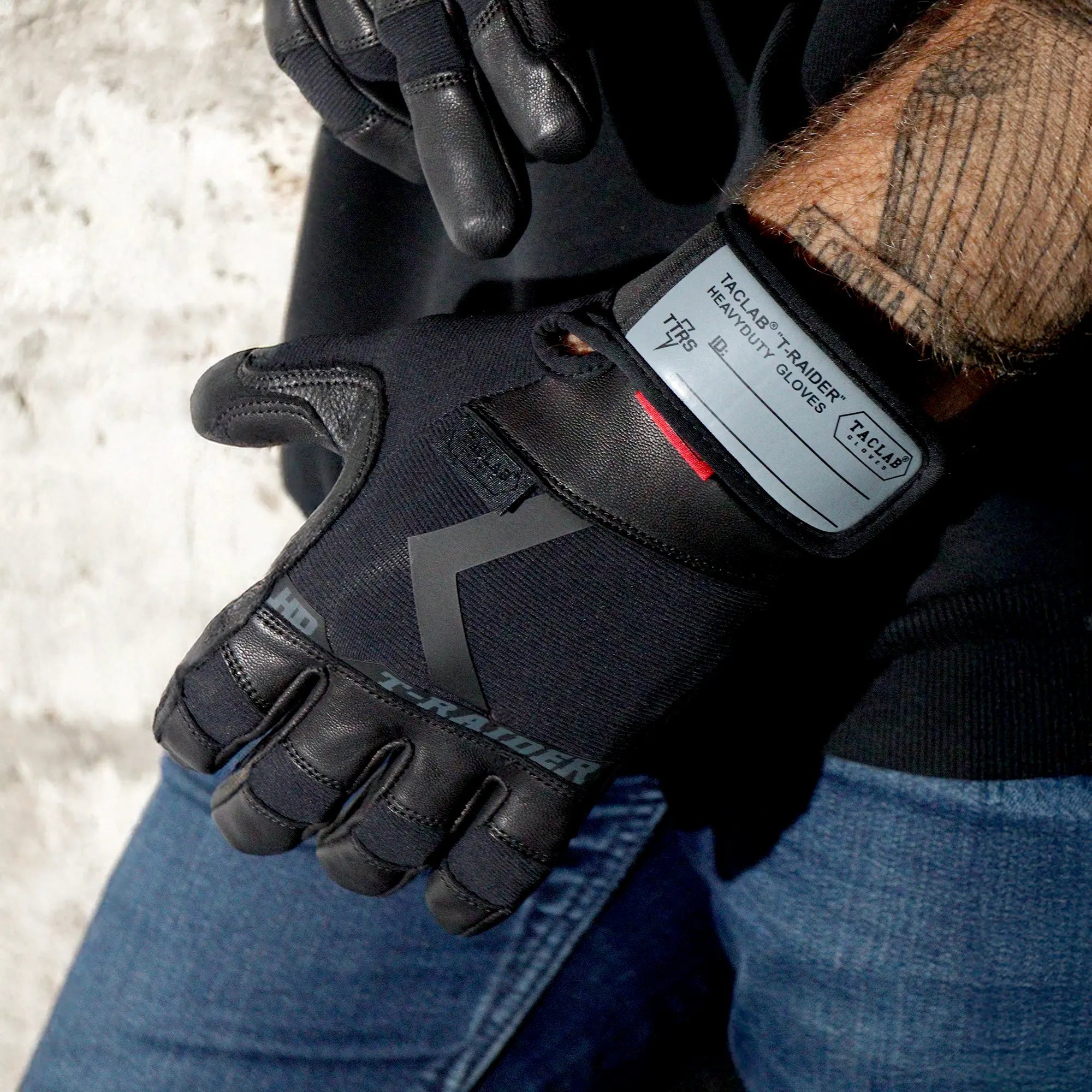 TACLAB Raider Goatskin Leather Gloves – Heavy Duty for Motorcycle, Law Enforcement, First Responders, Military - TACLAB