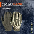 TACLAB Reaper Skeleton Tactical Shooting Gloves - Thin and Lightweight for Military, Police, Range - TACLAB