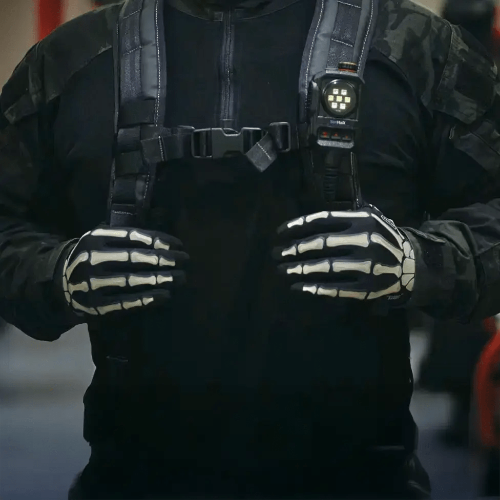 TACLAB Reaper Tactical Skeleton Gloves - Thin and Lightweight for Airsoft, Cosplay, Paintball - TACLAB